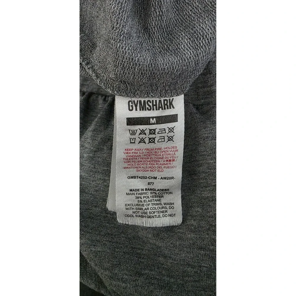 Gymshark Pants Men Sz M‎ Joggers Gray Pockets Pull On Athletic Sweats Active EUC